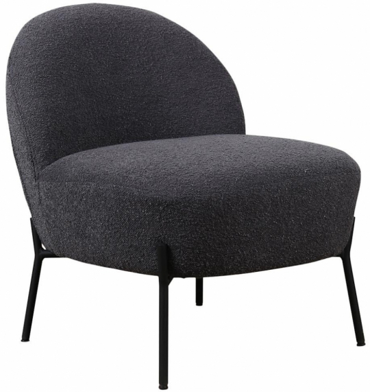 Fauteuil 'Gori' - Donkergrijs/Bouclé
