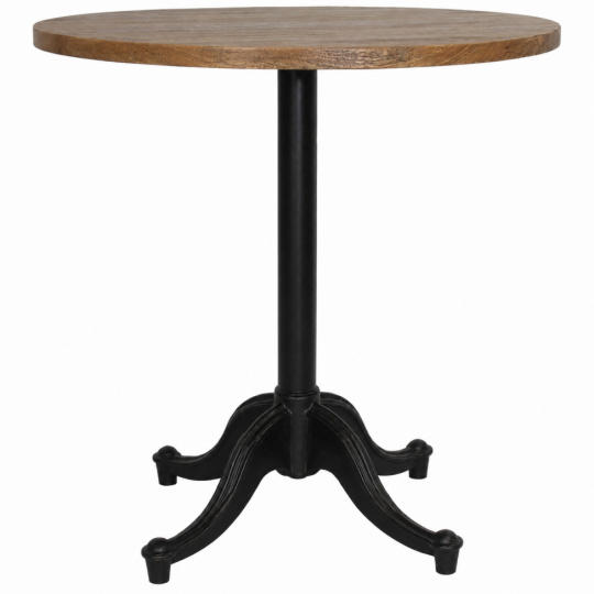 Eettafel 'L&aring;ngholmen' Rond 80cm - Vintage