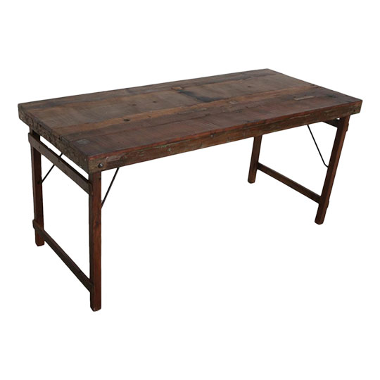 Opvouwbare eettafel Vintage 165x75cm - Bruin