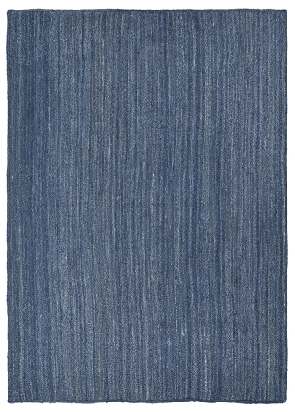 Jute vloerkleed 'Amasia' - Blauw
