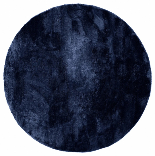 Rond tapijt 'Aranga Super Soft' 200cm - Donkerblauw