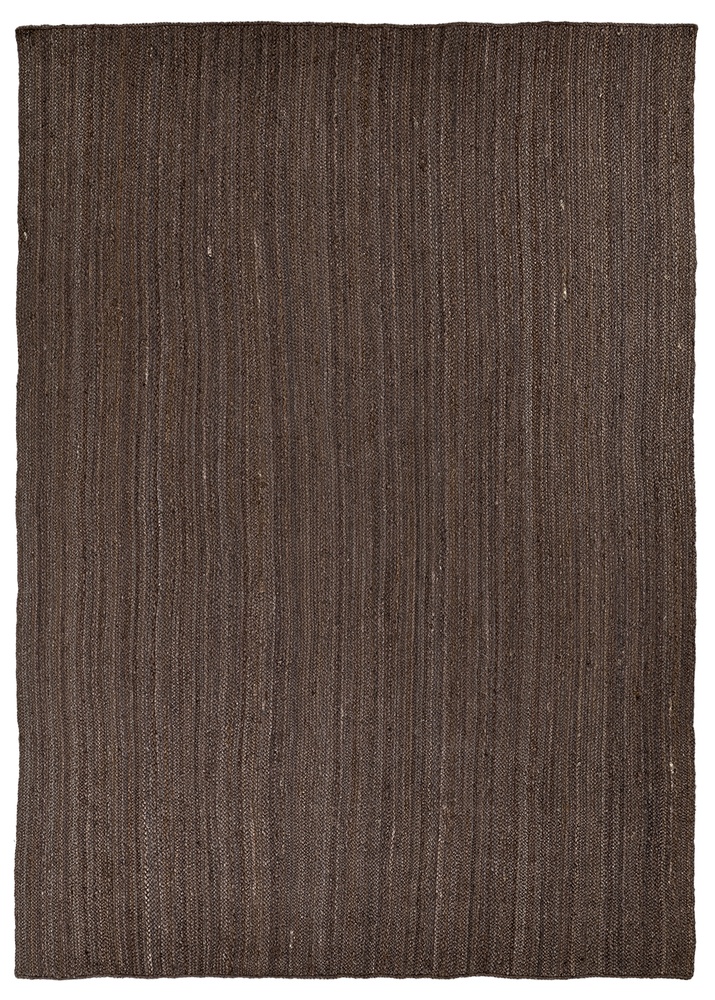 Jute vloerkleed 'Amasia' - Donkerbruin