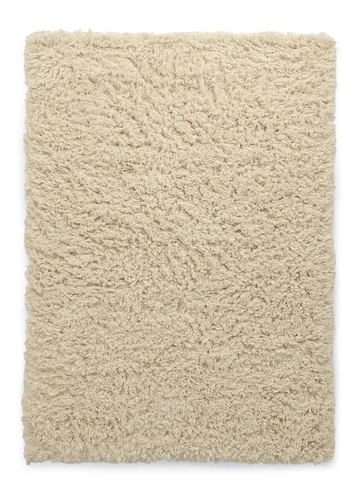 Hoogpolig Vloerkleed 'Fassale Handwoven Wool' - Wit