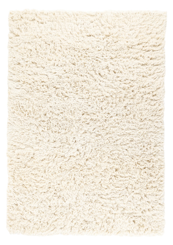 Hoogpolig Vloerkleed 'Fassale Handwoven Wool' - Wit