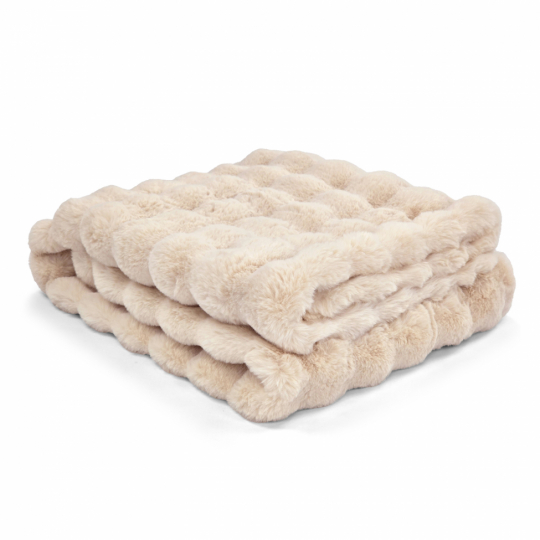 Plaid 'Aranga Bubble Throw' 130x170cm - Beige