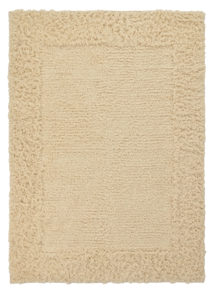 Hoogpolig Vloerkleed 'Melilla Handgeweven Wol' - Natuurlijk