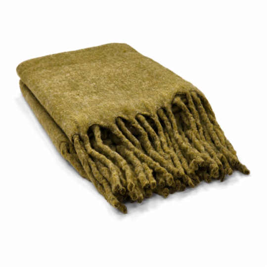 Geruite 'Samantha' 130x170cm - Olijfgroen