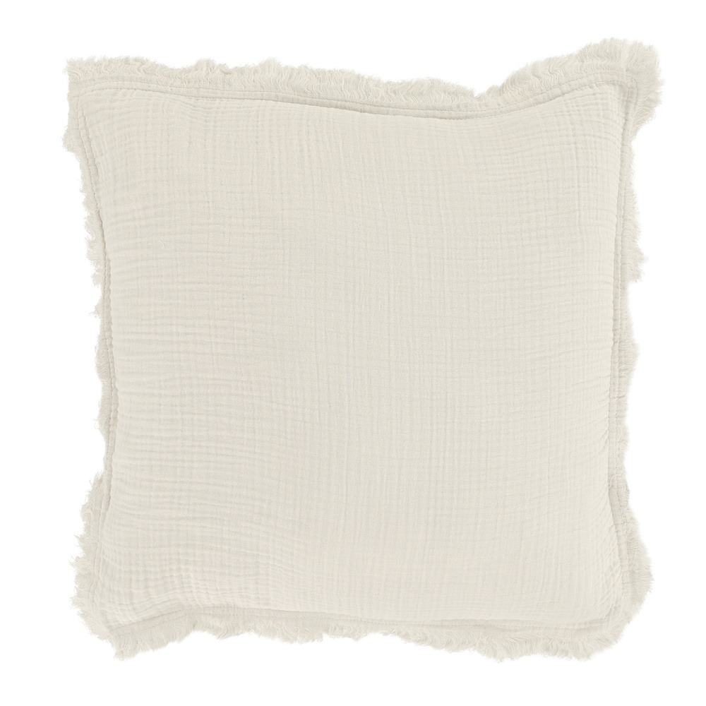 Kussenhoes 'Dorena' 45x45cm - Wit