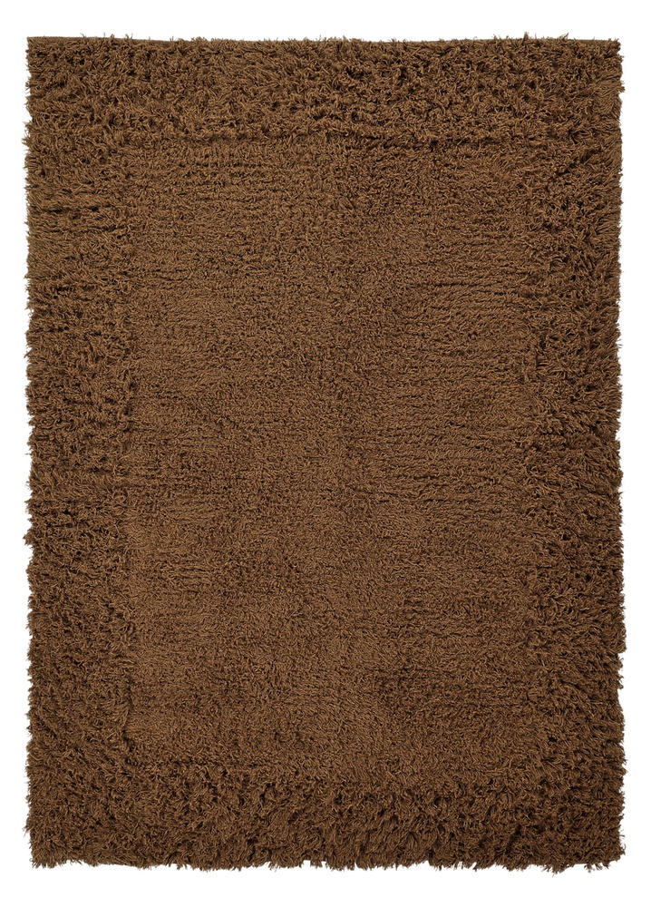 Hoogpolig Vloerkleed 'Melilla Handwoven Wool' - Bruin