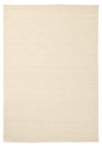 Wollen vloerkleed 'Ovelia' - Beige/wit