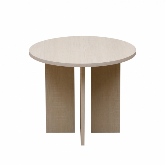 Salontafel 'Créme' Rond 55 cm - Wit gepigmenteerd