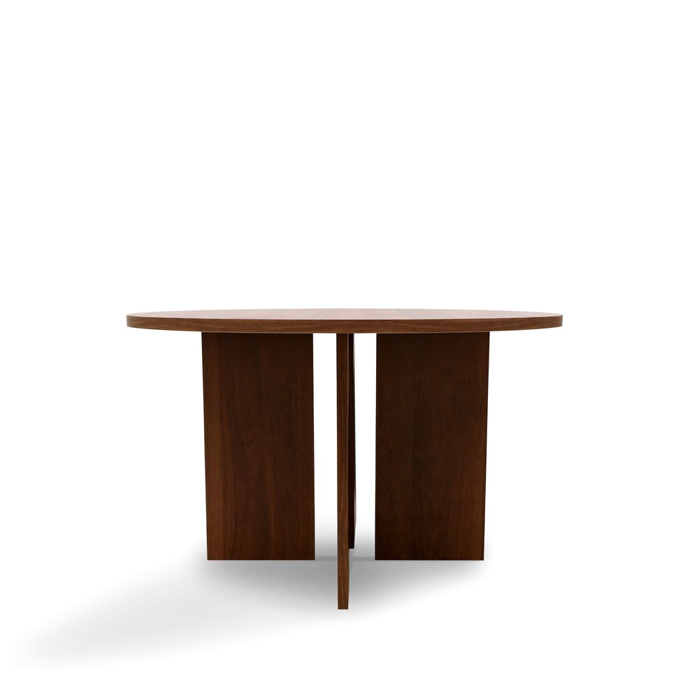 Salontafel 'Créme' Rond 75cm - Walnoot