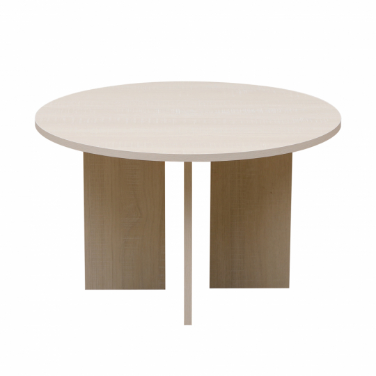 Salontafel 'Créme' Rond 75cm - Wit gepigmenteerd