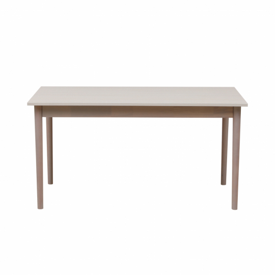 Eettafel 'Fager' 135cm - Wit gepigmenteerd