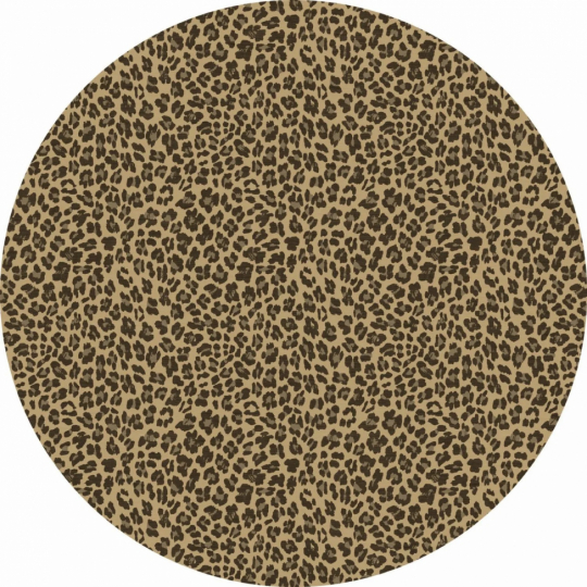 Ronde tapijt 'Leopard' 200cm - Bruin