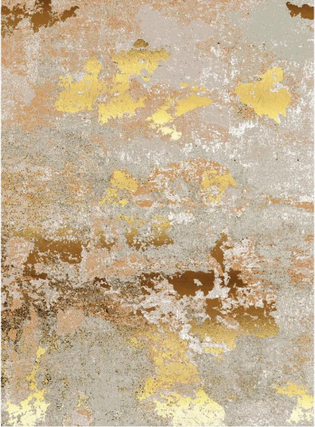 Wilton tapijt 'Elena' 160x160cm - Beige/Goud