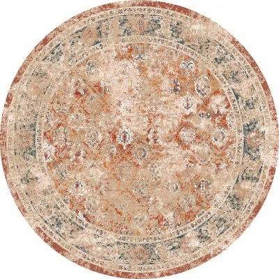 Rond kleed 'Douz' 160cm - Rood/Multi