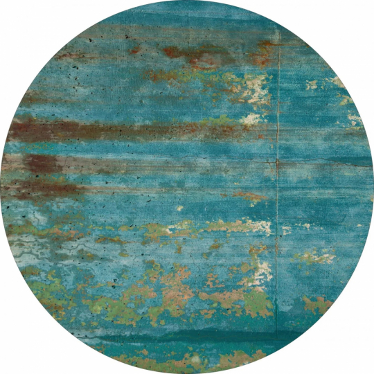 Rond kleed 'Domont' 160cm - Turquoise