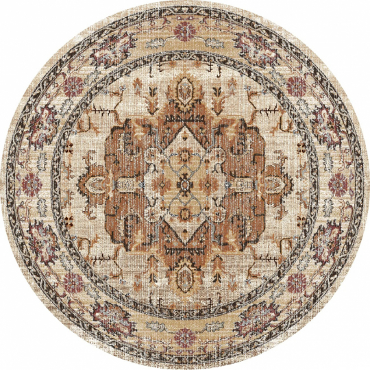 Rond kleed 'Siliana' 200cm - Beige