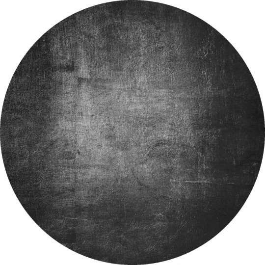 Ronde mat 'Serifos' 240cm - Donkergrijs
