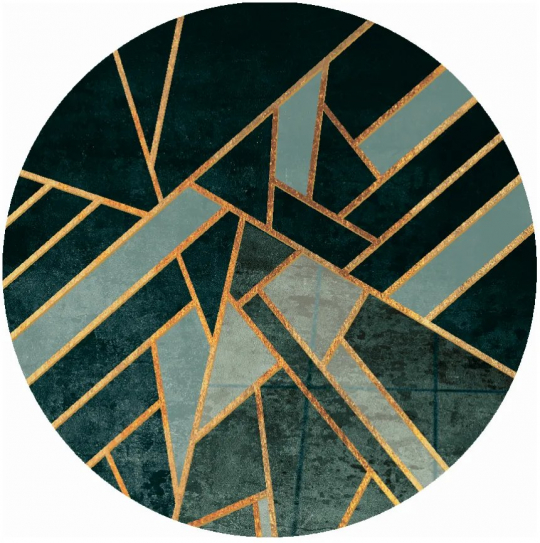 Rond tapijt 'Amasra' 290cm - Groen