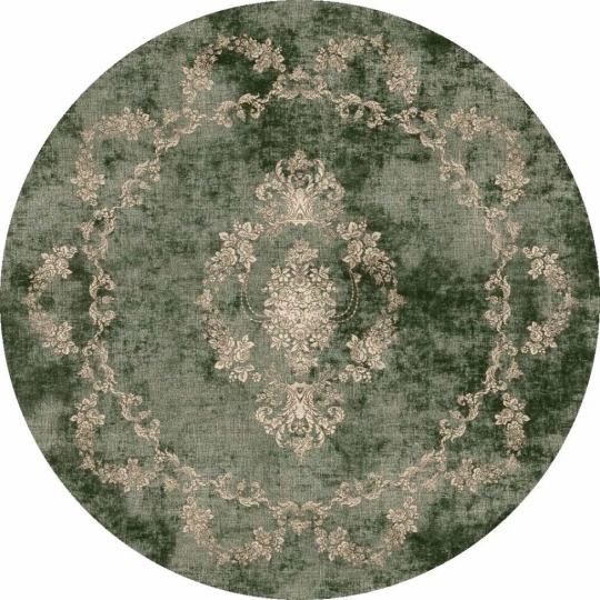Rond tapijt 'Taknis' 240cm - Groen