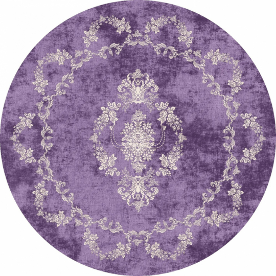 Rond tapijt 'Taknis' 160cm - Paars