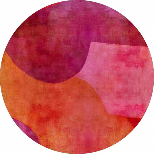 Ronde mat 'Lazio' 290cm - Roze