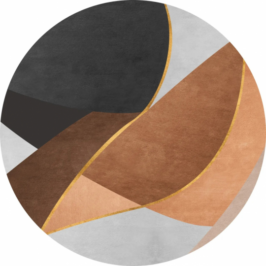 Ronde mat 'Hazel' 290cm - Multi