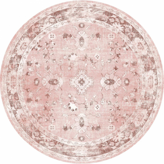 Rond tapijt 'Gombalia' 240cm - Roze
