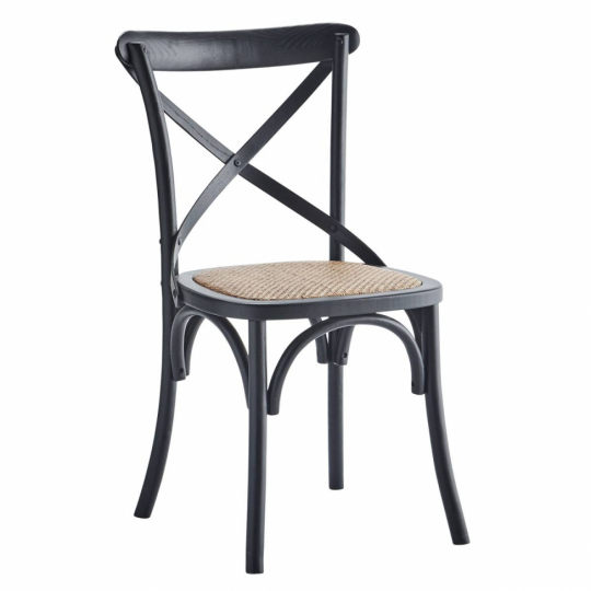 Stoel 'Rattan' - Zwart