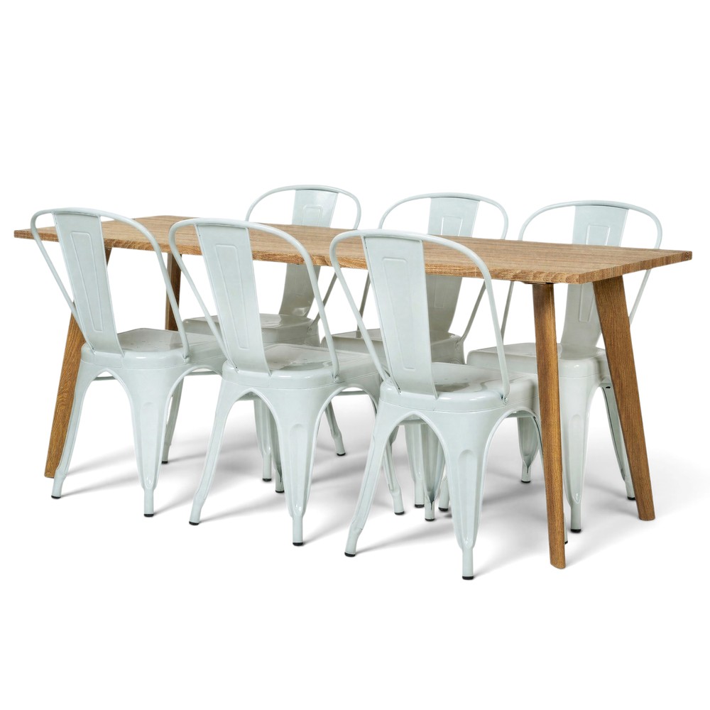 Eettafel 'Nordisk Montmartre' - 1 Tafel & 6 Stoelen