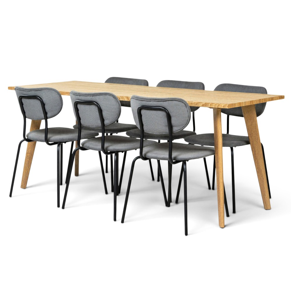 Eetgroep 'Nordisk Kungsholmen' - 1 Tafel & 6 Stoelen