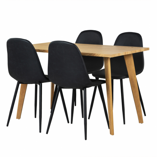 Eetgroep 'Nordisk Forma' - 1 Tafel & 4 Stoelen