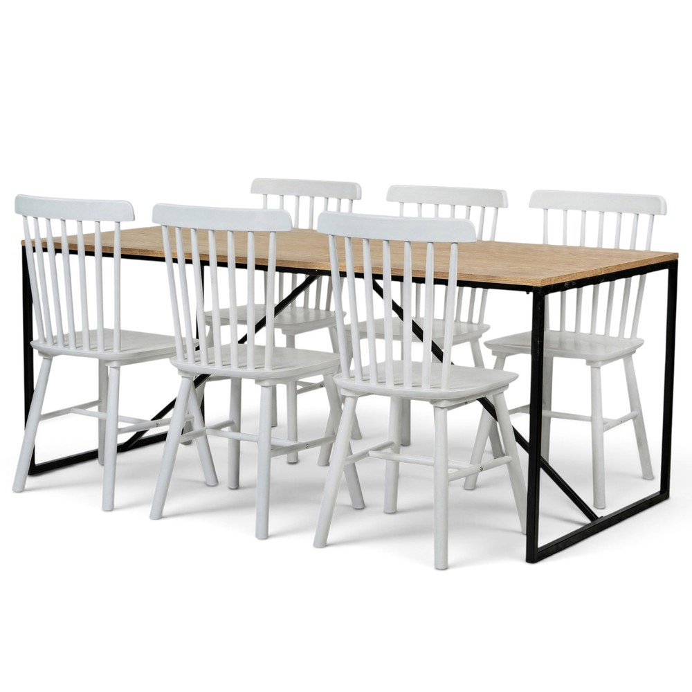 Eetgroep 'Vega Elsa' - 1 Tafel & 6 Stoelen