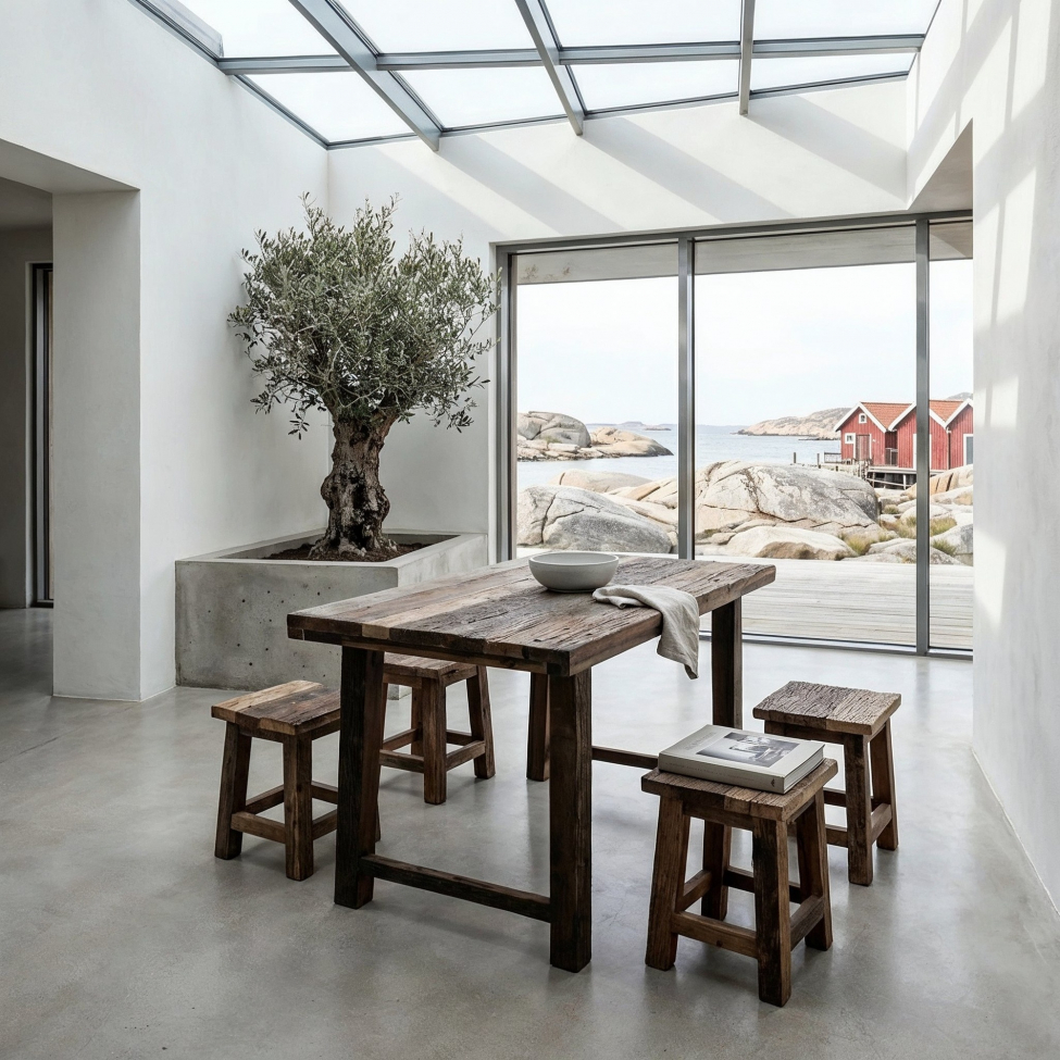 'Birka' eettafel 120 x 75 cm - Vintage