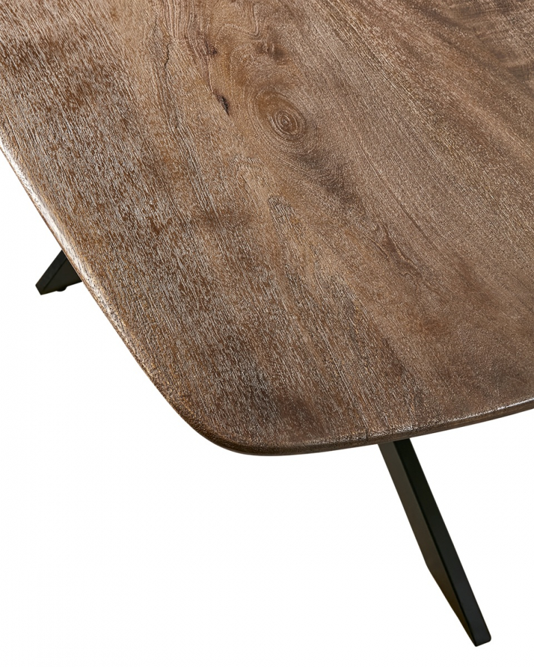 Eettafel 'Portland' 200x100cm - Bruin