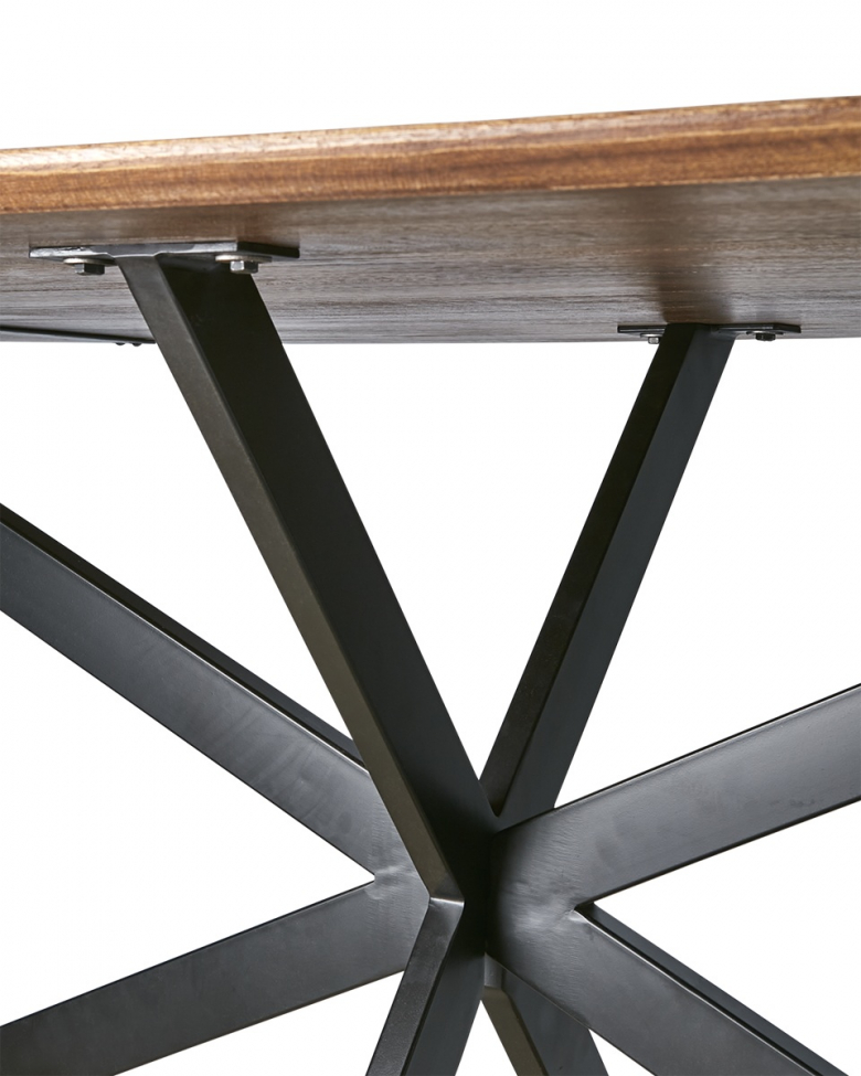 Eettafel 'Portland' 200x100cm - Bruin
