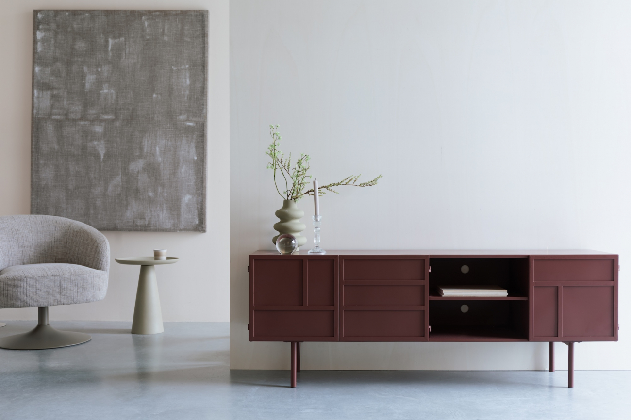 Dressoir ‘Davis’ - Rood