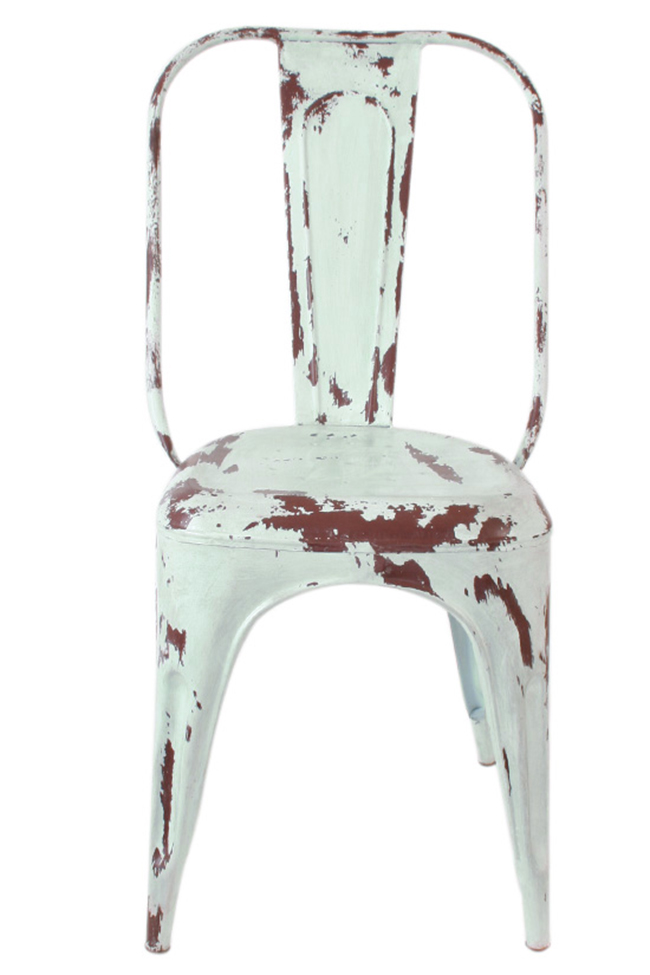 Stoel 'Montmartre' - Vintage/Turkoois