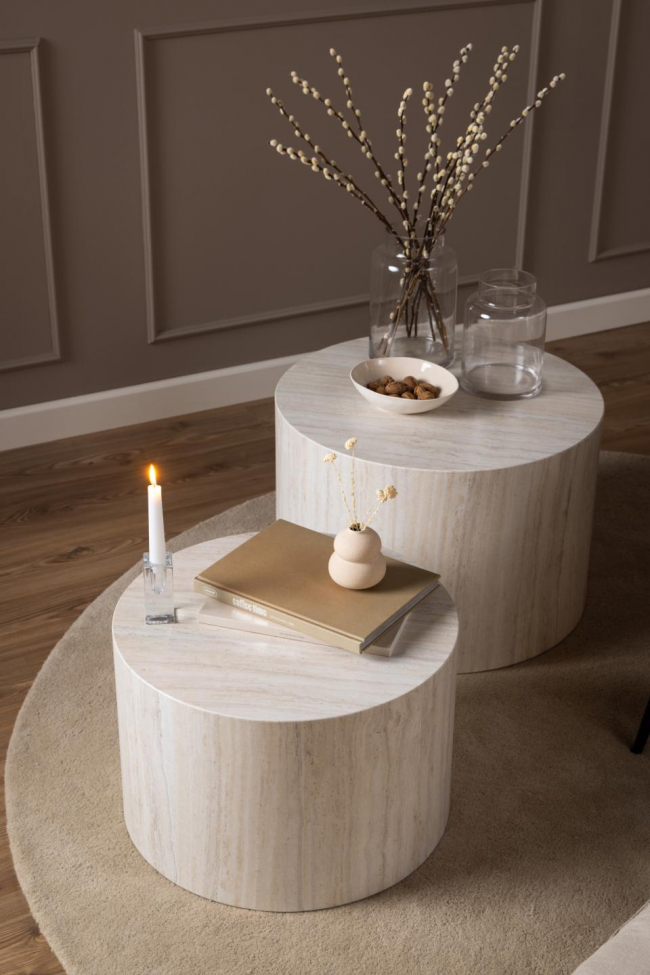 Salontafel 'Strömstad' - Beige