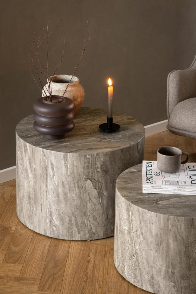 Salontafel 'Strömstad' - Grijs