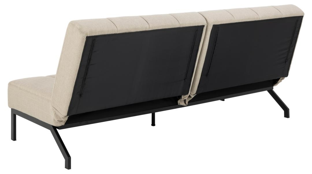 Slaapbank 'Caix' - Beige/Zwart