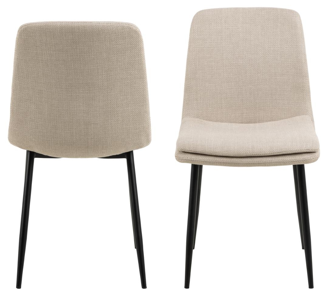 Stoel 'Becca' - Beige/Zwart