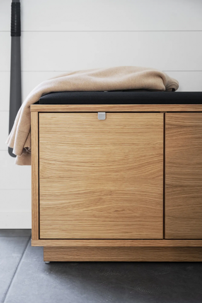 Bank 'Confetti' 70cm - Eik/Zwart