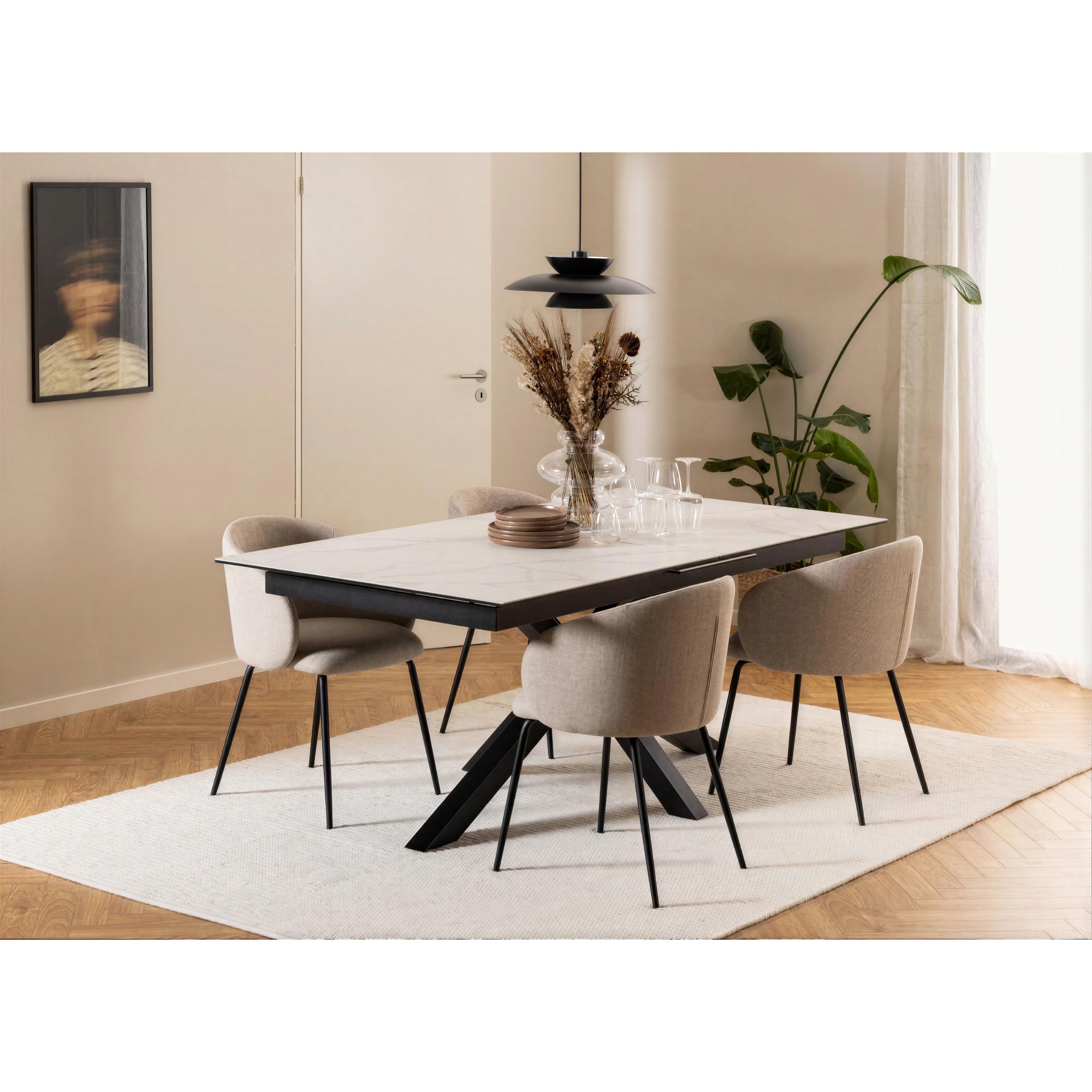 Stoel 'Leksand' - Beige