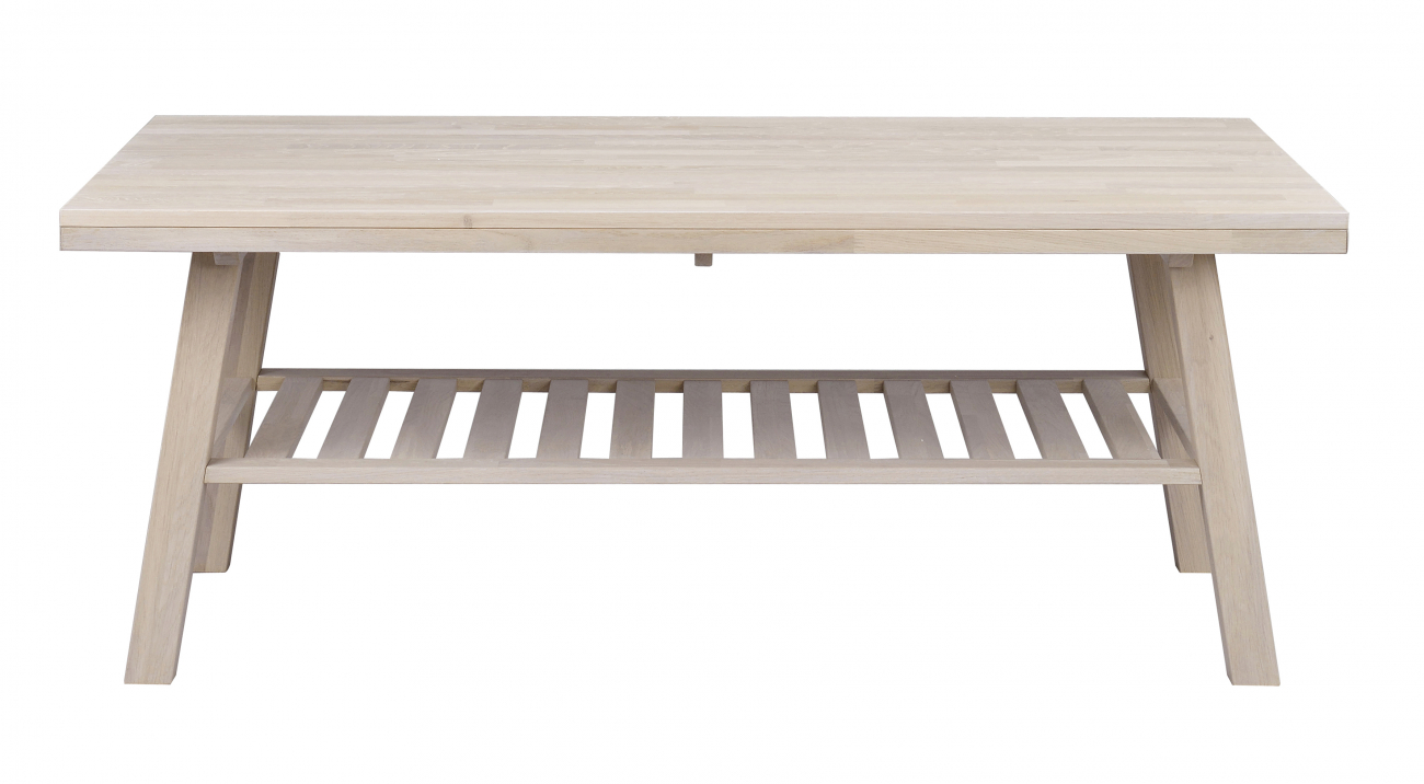 Salontafel 'Brooklyn' 130x75cm - Witgepigmenteerd eik