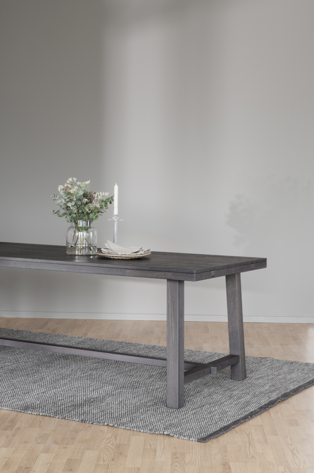 Eettafel 'Brooklyn' 220x95cm - Donkerbruin