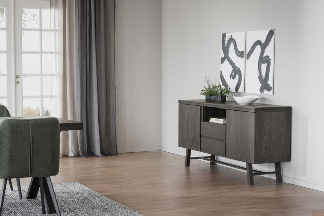 Dressoir 'Brooklyn' 160x45cm - Donkerbruin