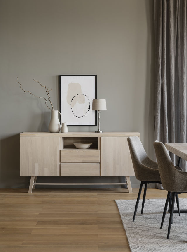 Dressoir 'Brooklyn' 160x45cm - Witgepigmenteerd
